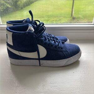 Nike Blue and White Sneakers